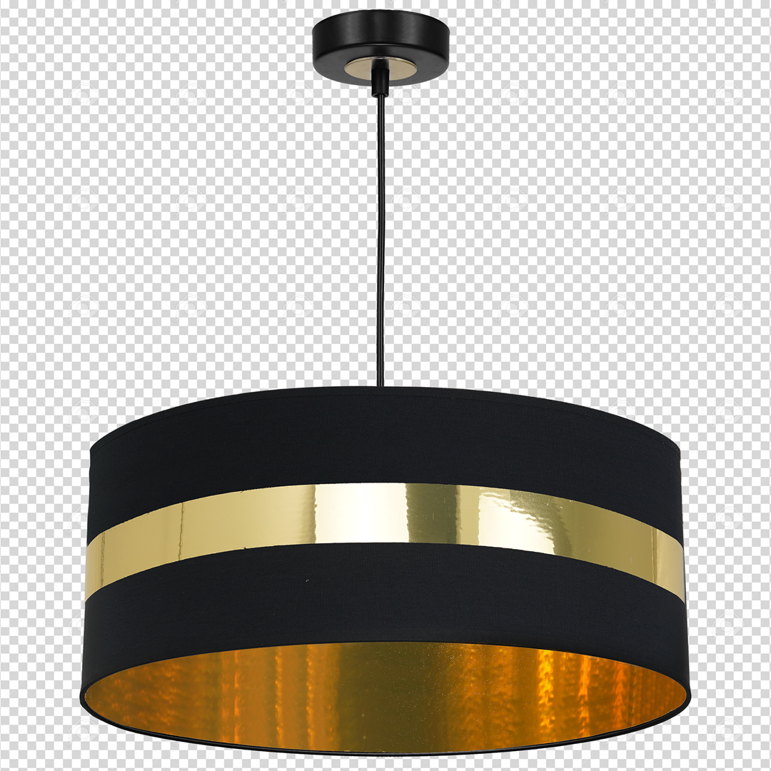 Palmira Hand Made Designer Pendant Black And Gold