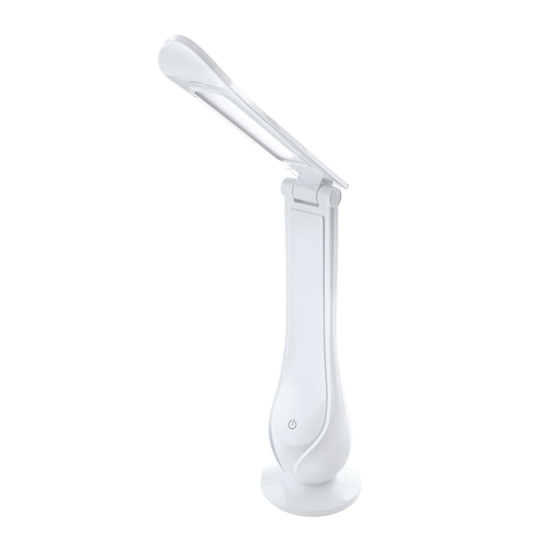 Lilly LED Table Lamp In White Adjustable And Dimmable