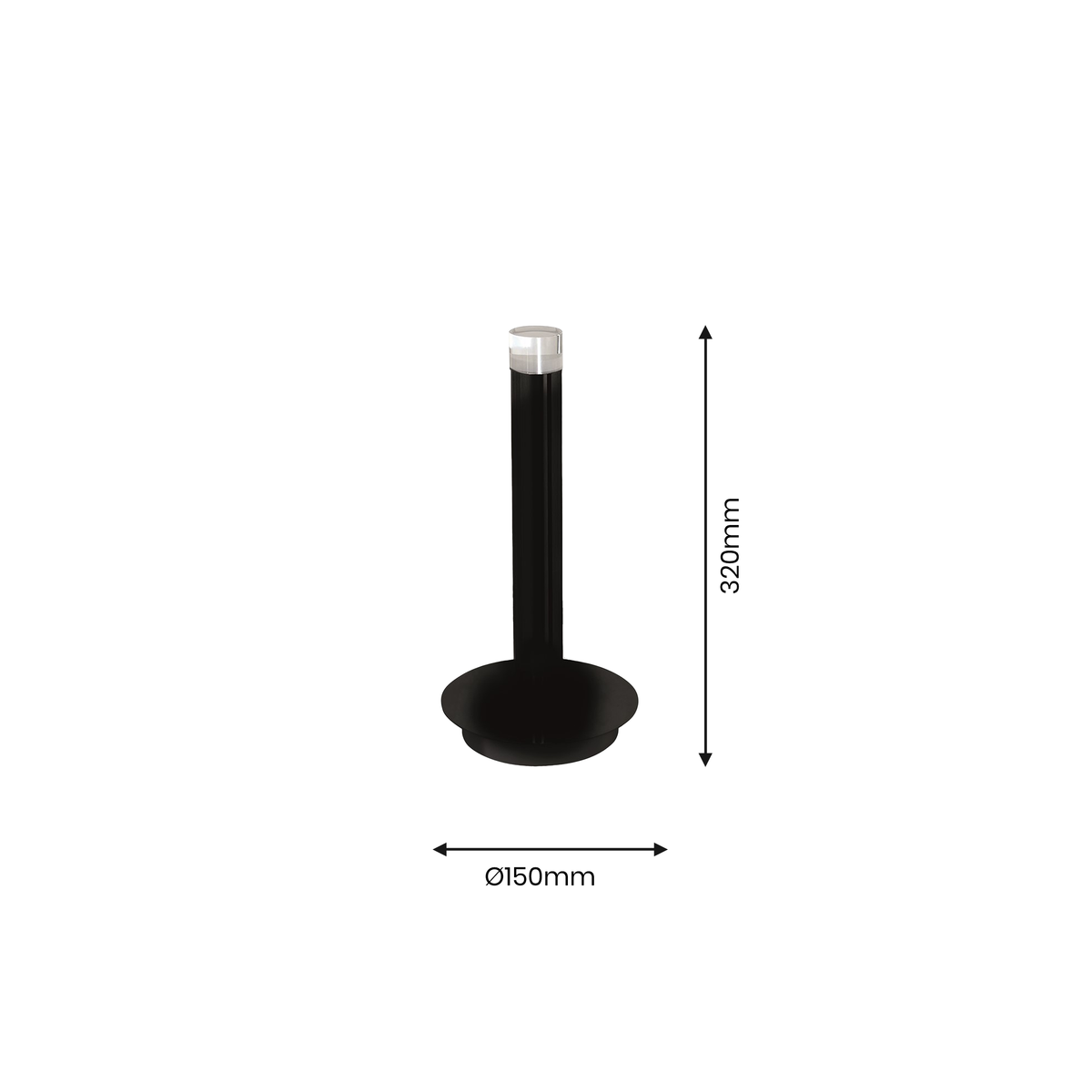 Table Lamp Carbon 5W Led Black