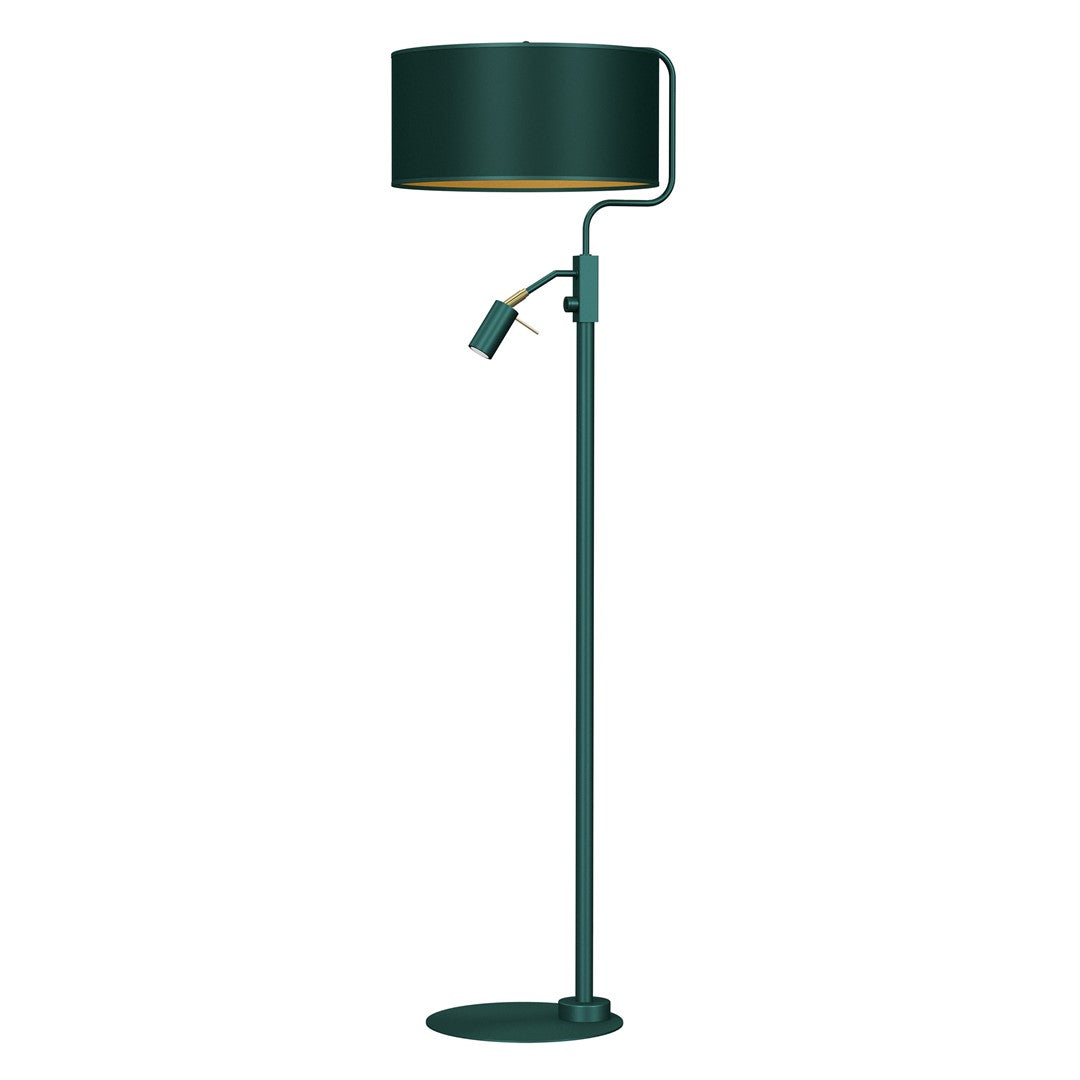 Verde Hand Made Designer Floor Lamp Rich Green Finish