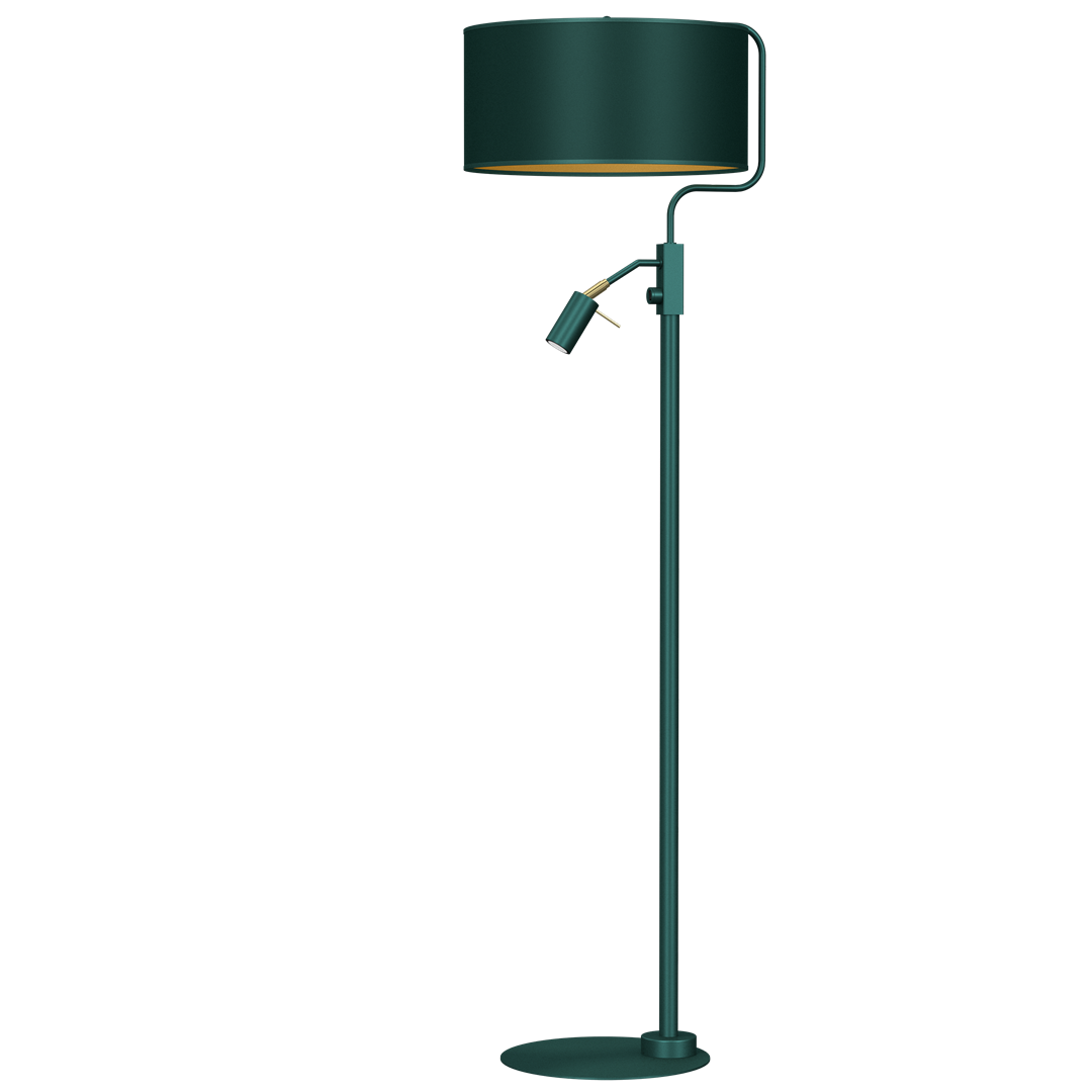 Verde Hand Made Designer Floor Lamp Rich Green Finish