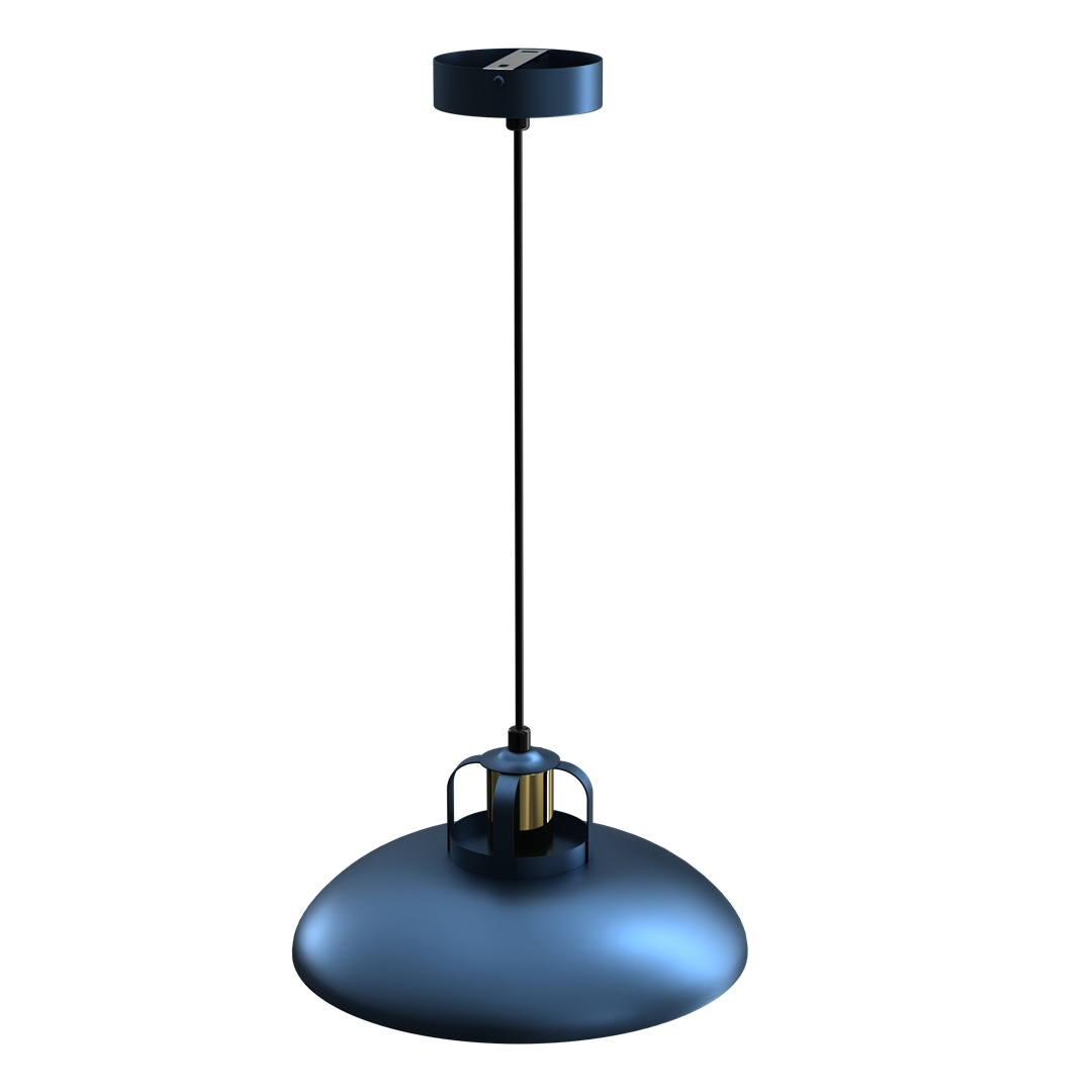 Felix Pendant Lamp Hand Made Blue And Gold