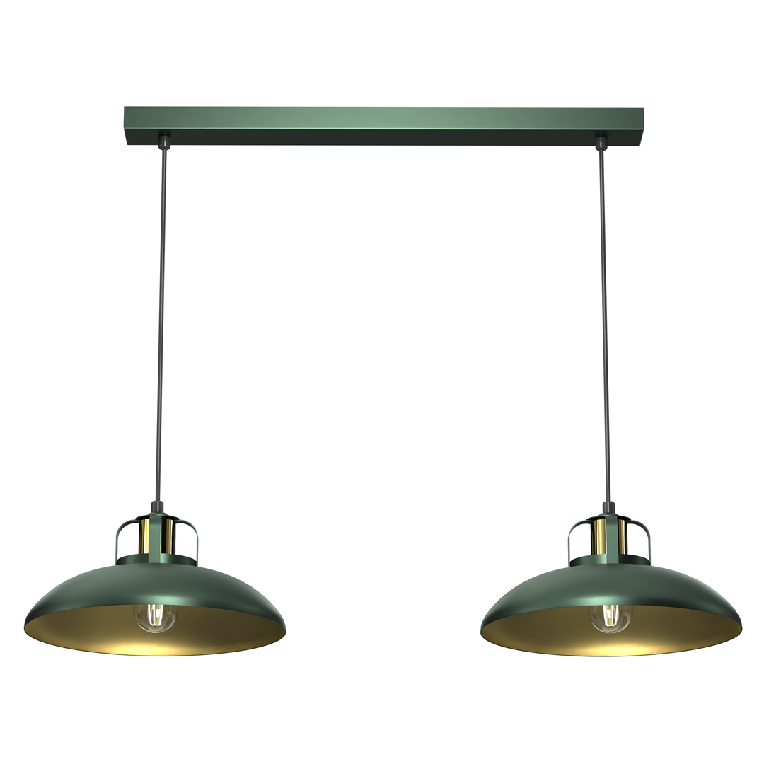 Felix Designer Pendant Lamp Hand Made Green And Gold
