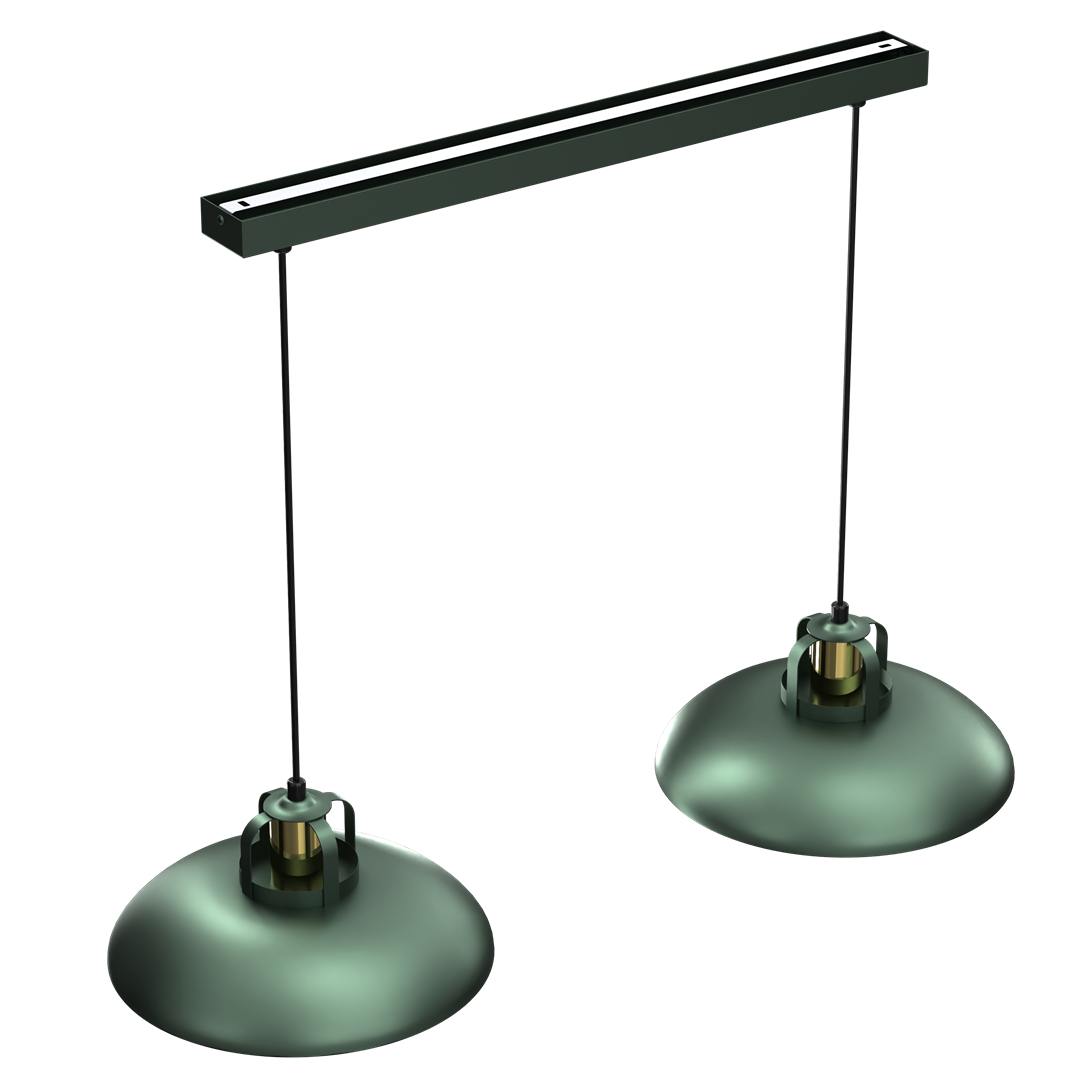 Felix Designer Pendant Lamp Hand Made Green And Gold