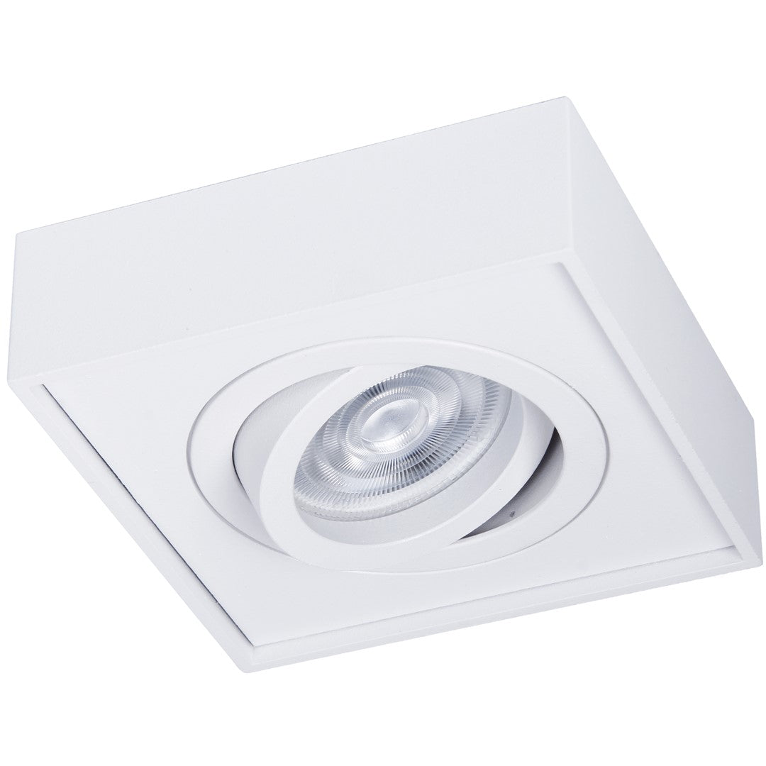 Nusa Square Ceiling Light Matt White Great Spotlight Upgrade