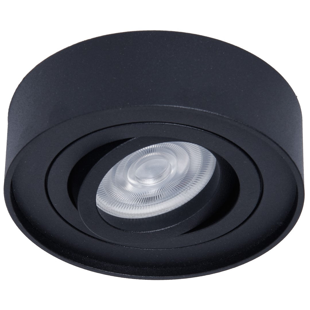 Nusa Round Ceiling Light Matt Black Great Spotlight Upgrade