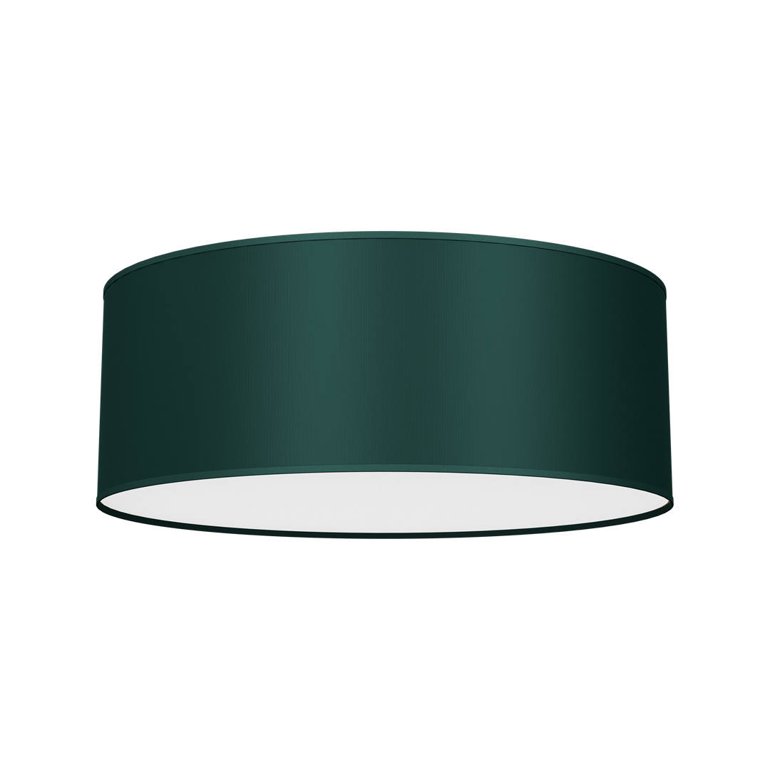 Verde Ceiling Lamp 40cm Hand Made Scandi Style Rich Green Fabric