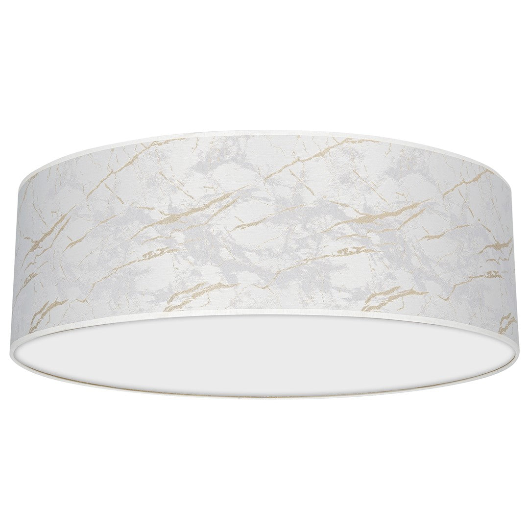 Senso Ceiling Lamp 60cm Diameter Hand Made White And Gold
