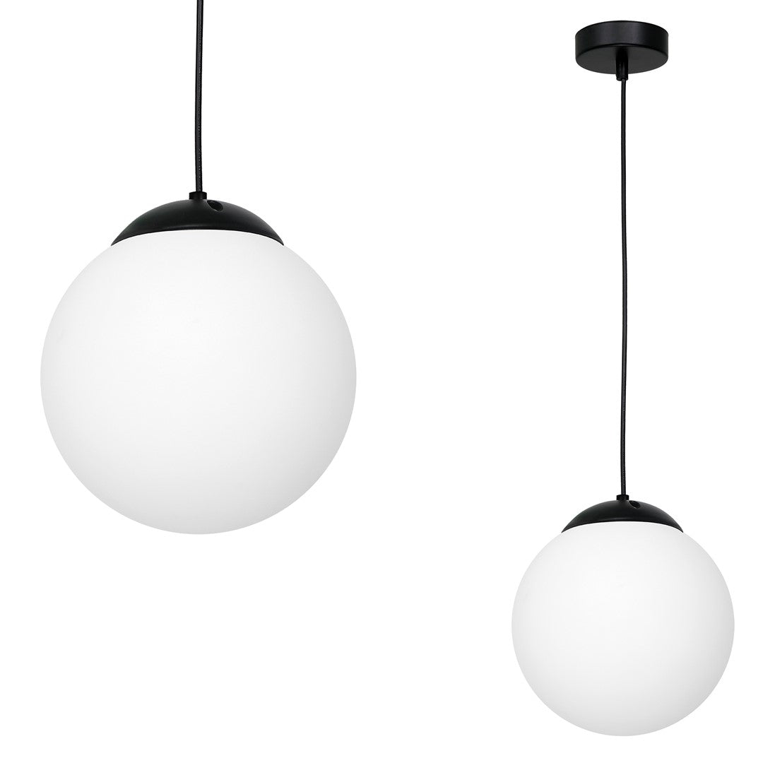 Lima Hand Made Designer Pendant Lamp Matt Black And Cool White