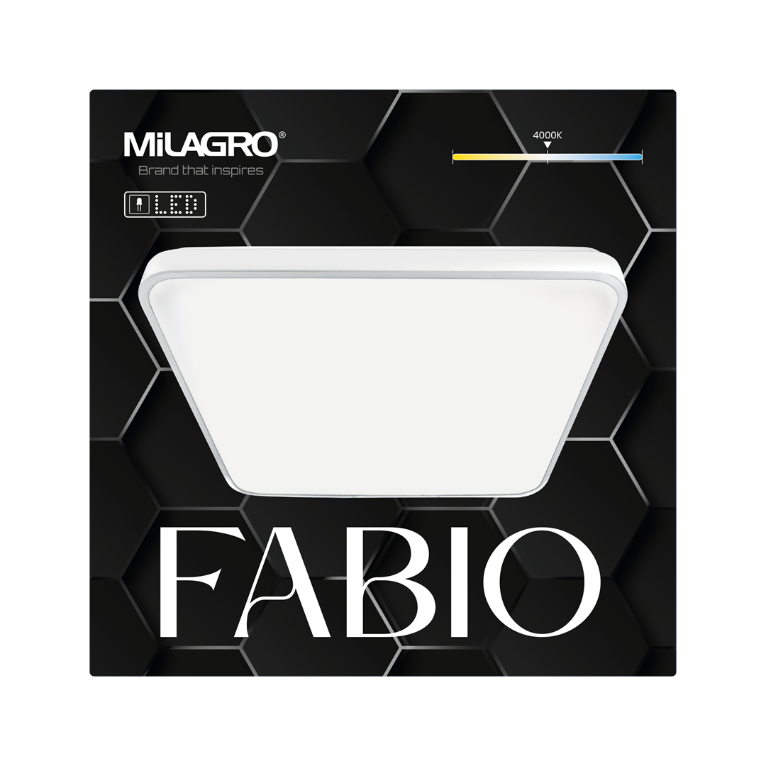 Fabio White Led Ceiling Lamp 37cm Great Value