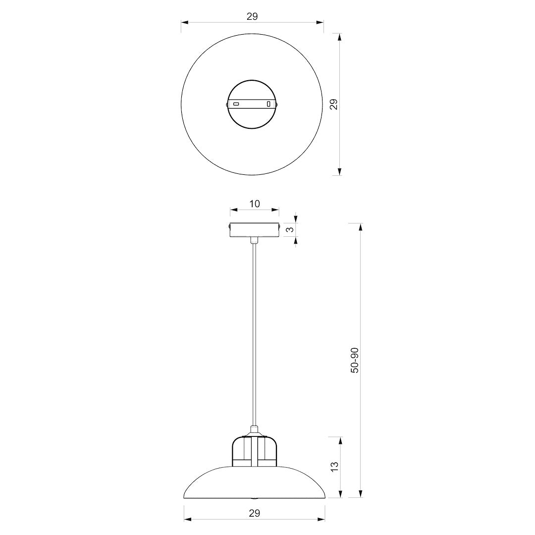 Pendant Lamp Felix White/Gold 1XE27
