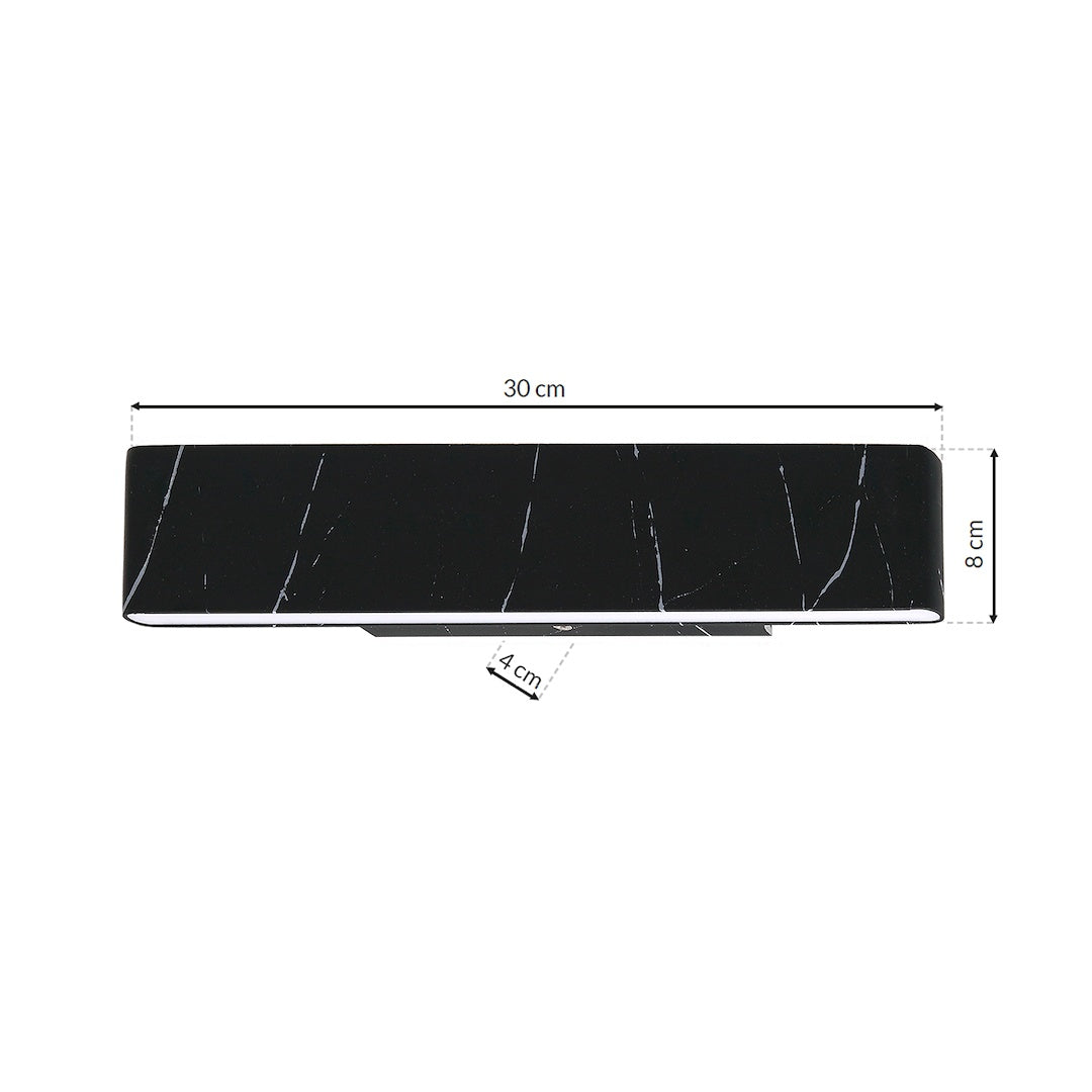 Wall Lamp Pierce Black 12W LED
