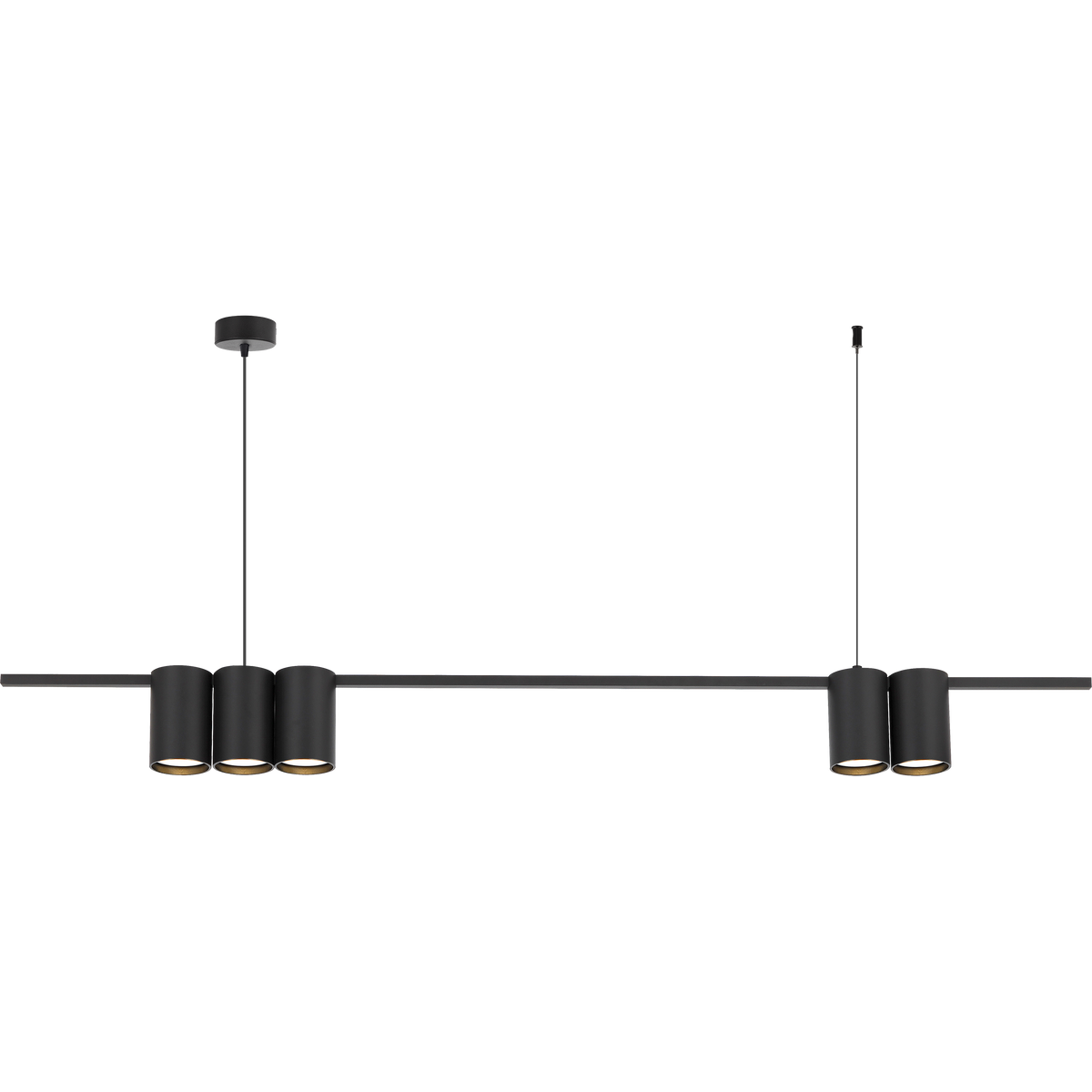 Pendant Light (Strip) Genesis Black 5xGU10