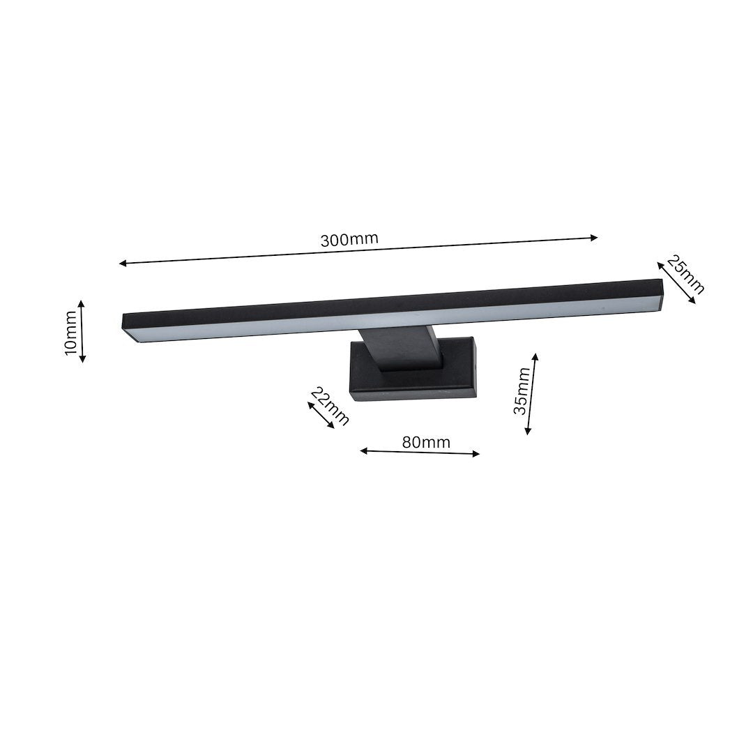 Wall Lamp Shine Black 7W Led