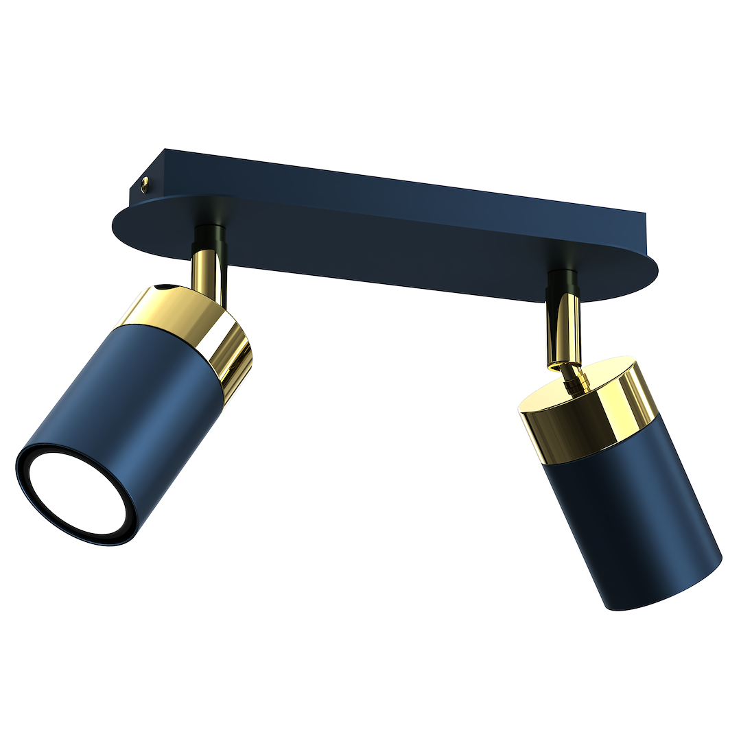 Ceiling Lamp Joker Navy Blue/Gold 2XGU10