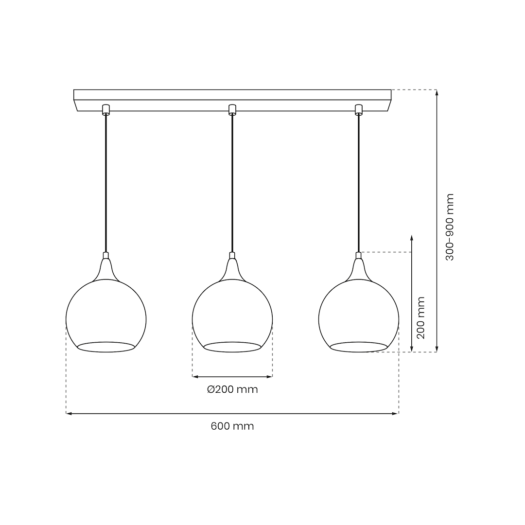Pendant Lamp Monte Gold 3XE27