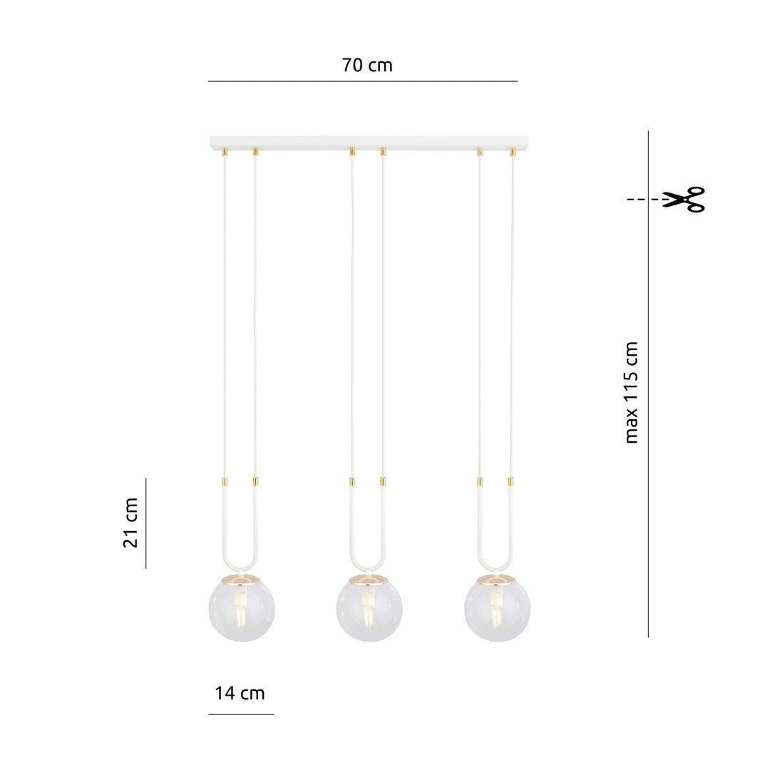 Glam 3 White/Transparent