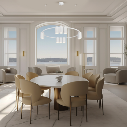 Pendant Light (Circle) Genesis White 10xGU10