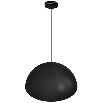 Beta Pedant Lamp 45cm Hand Made In Matt Black With A Golden Interior