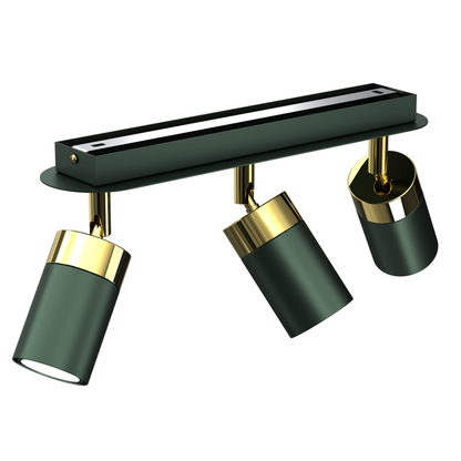 Ceiling Lamp Joker Green/Gold 3XGU10