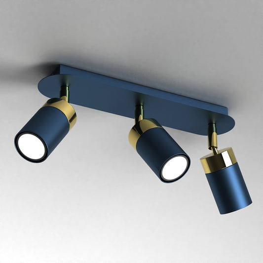 Ceiling Lamp Joker Navy Blue/Gold 3XGU10