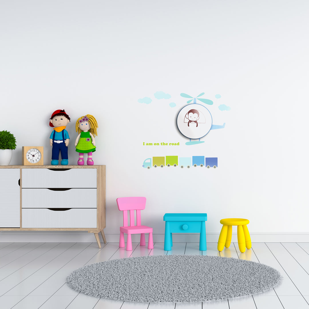 Helicopter Childrens Lamp LED Fun Safe Night Light