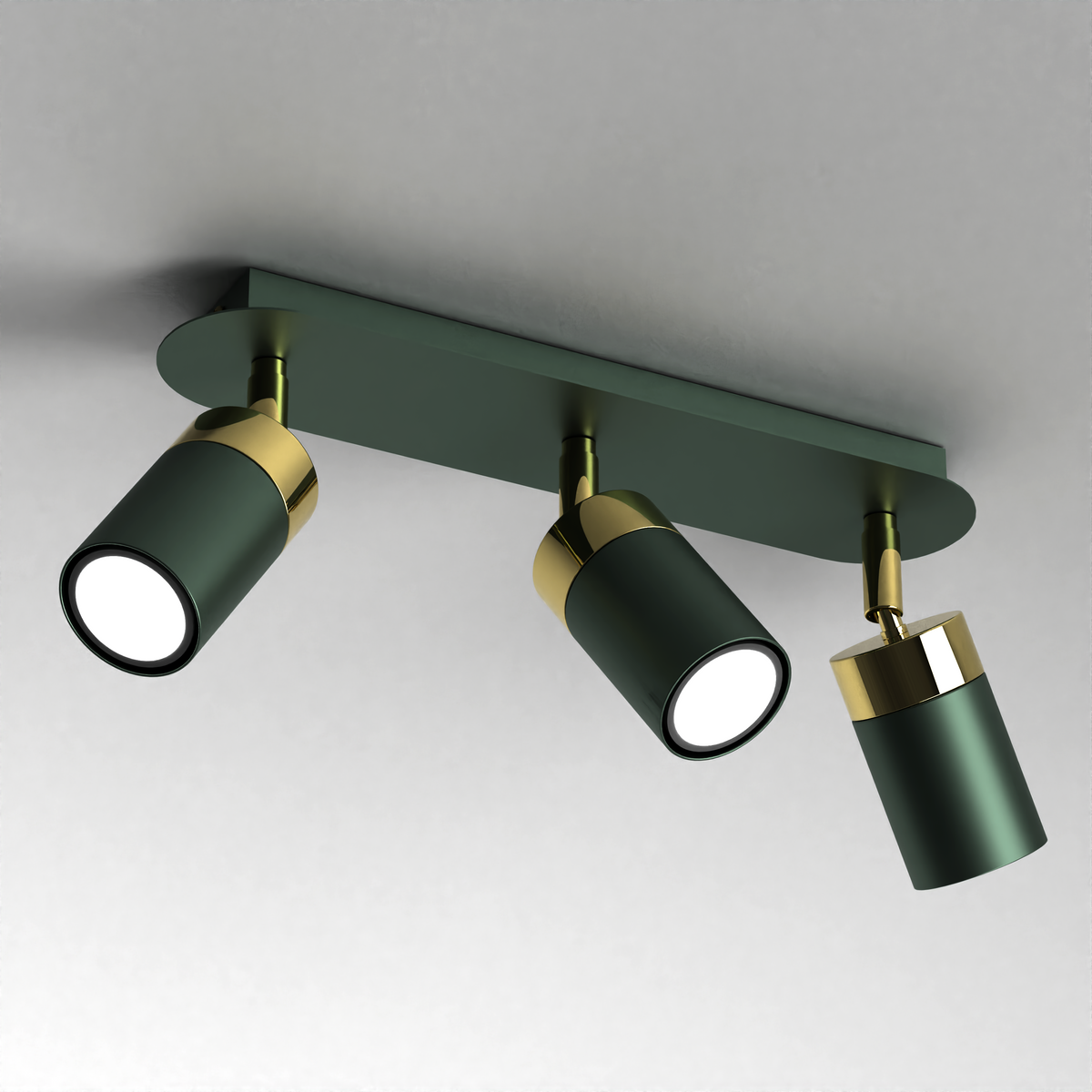 Ceiling Lamp Joker Green/Gold 3XGU10