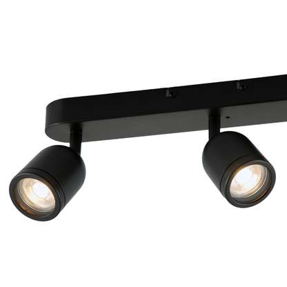 Ceiling Lamp Porter 3XGU10 IP44 Black