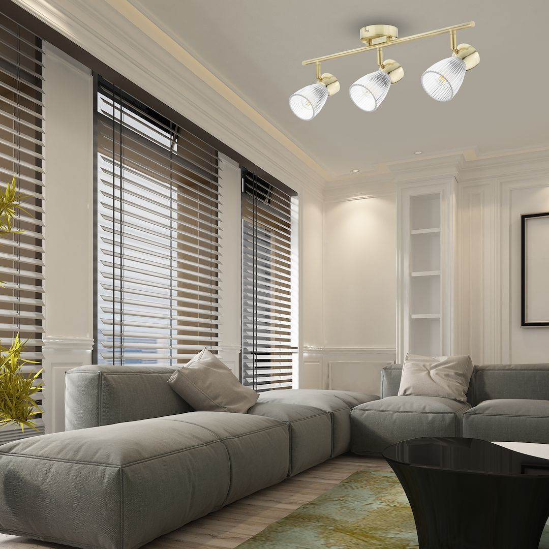 Ceiling Light Best Gold 3xE14