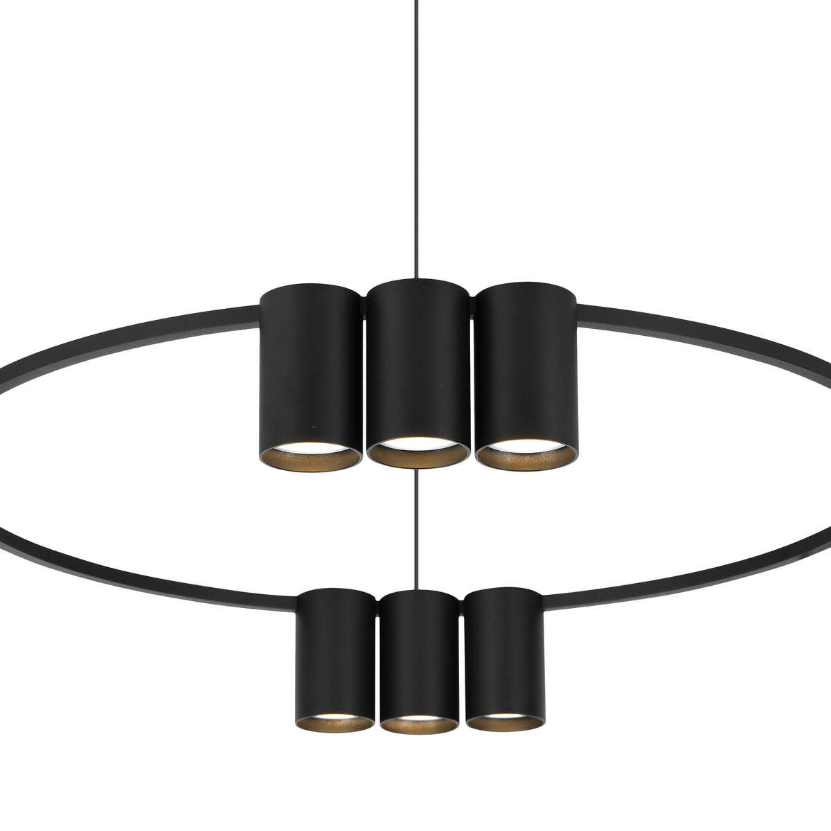 Pendant Light (Circle) Genesis Black 10xGU10
