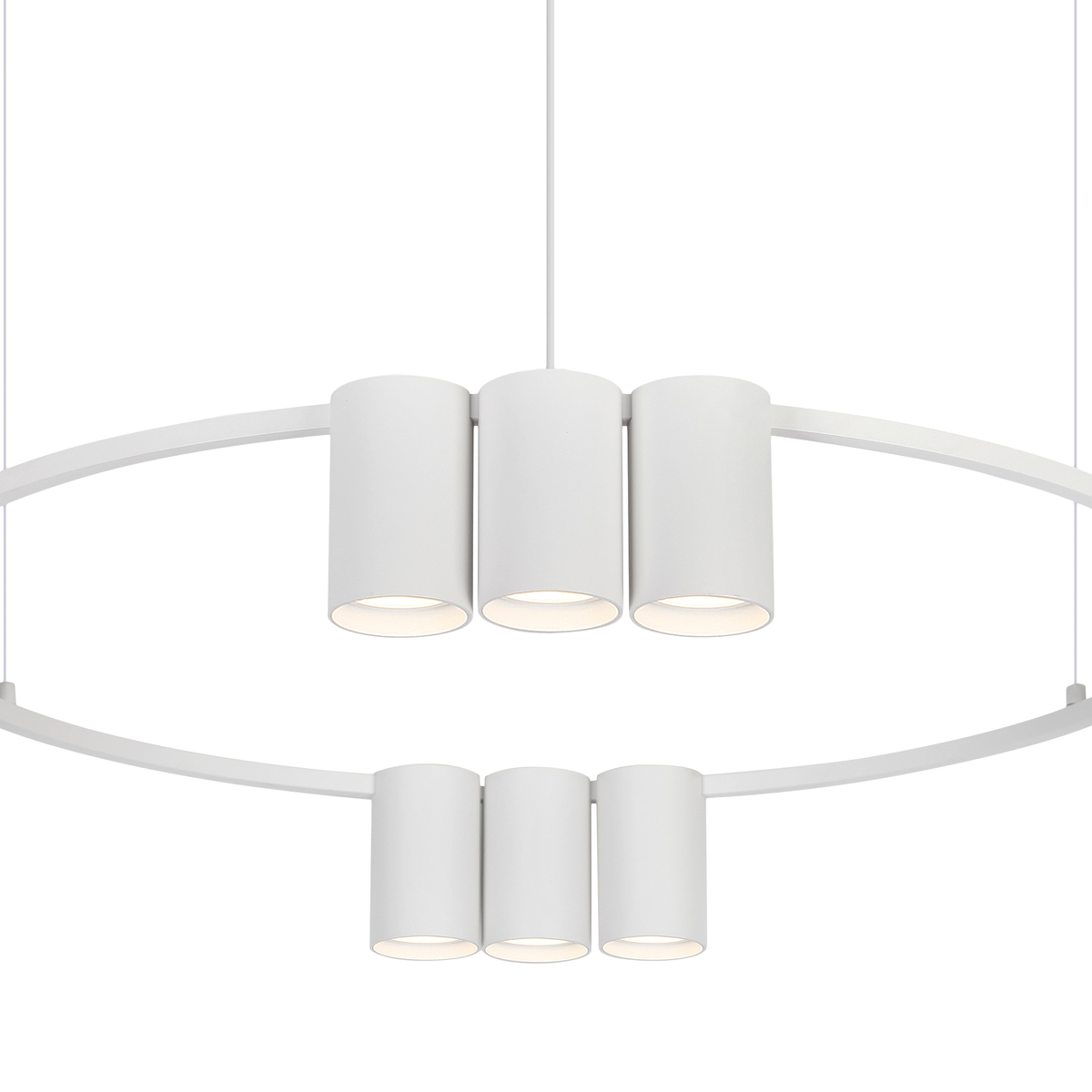 Pendant Light (Circle) Genesis White 10xGU10