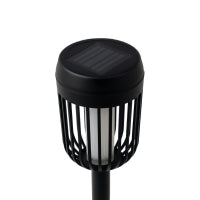 Flame Solar Lamp 1800K Ip44 Black