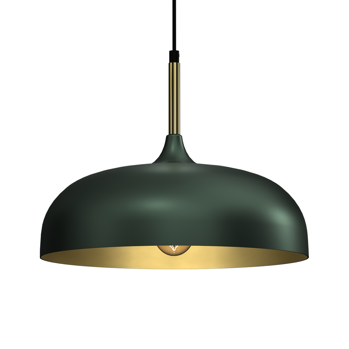 Pendant Lamp Lincoln Green/Gold 1XE27 35cm