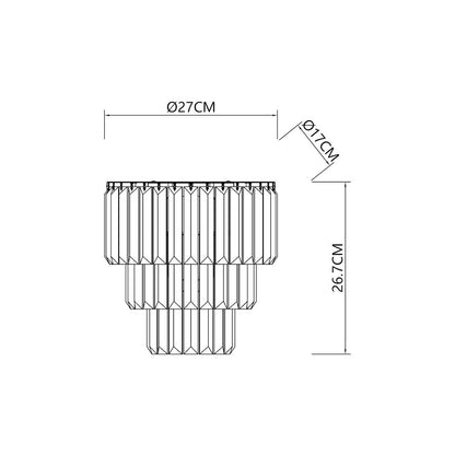 Wall Lamp Milano 2XE14 Gold