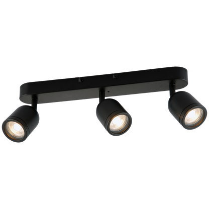 Ceiling Lamp Porter 3XGU10 IP44 Black