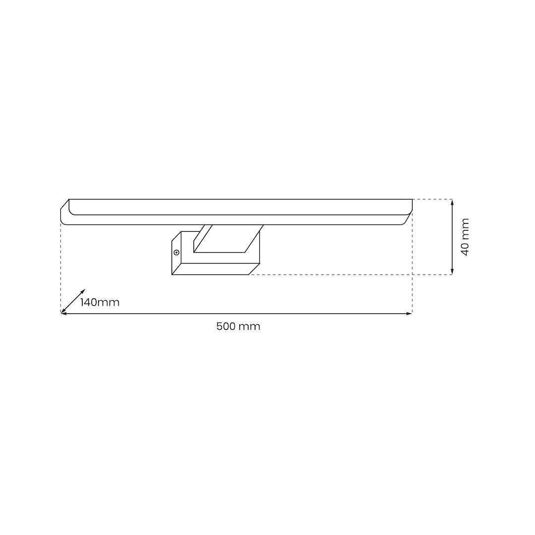 Wall Lamp Pinto Gold 12W LED 50cm
