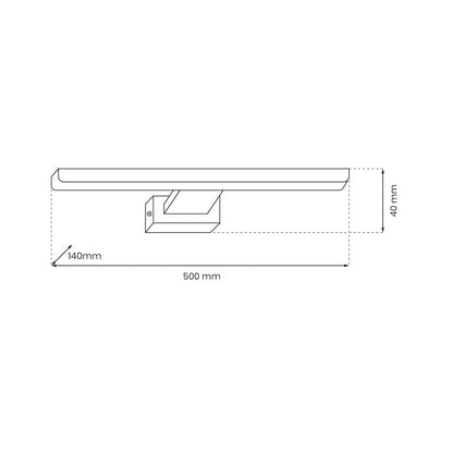 Wall Lamp Pinto Gold 12W LED 50cm
