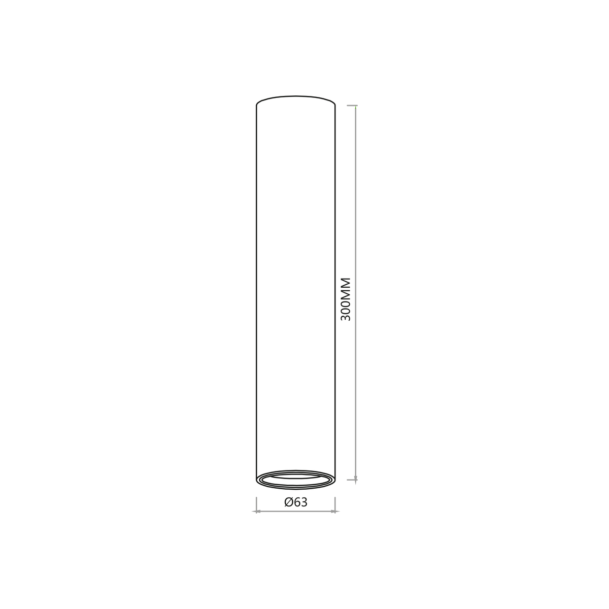 Genesis Spot Black 1xGU10 30cm