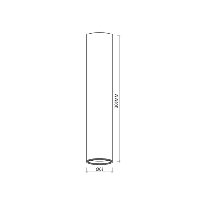 Genesis Spot Black 1xGU10 30cm