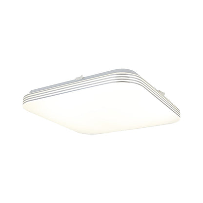 Ajax LED Ceiling Lamp 33cm In Cool White With Chrome Detail