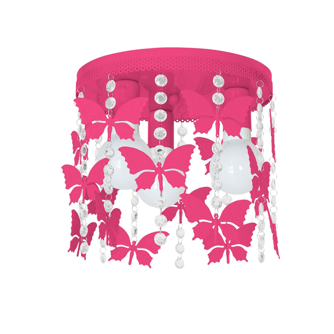Angelica Hot Pink Ceiling Lamp Hand Made