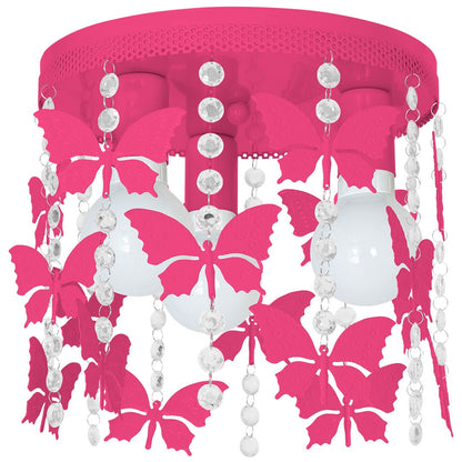 Angelica Hot Pink Ceiling Lamp Hand Made