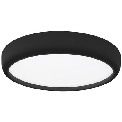 Gea LED Ceiling Lamp In Black 39cm Remote Control Included