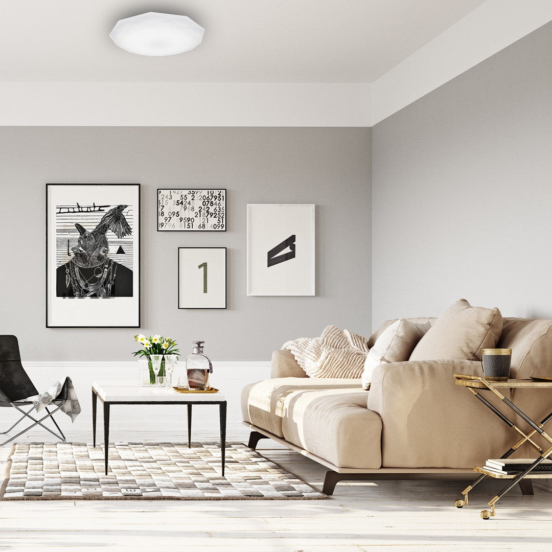 Hex Ceiling Lamp 36cm Great Value LED Light Source Included