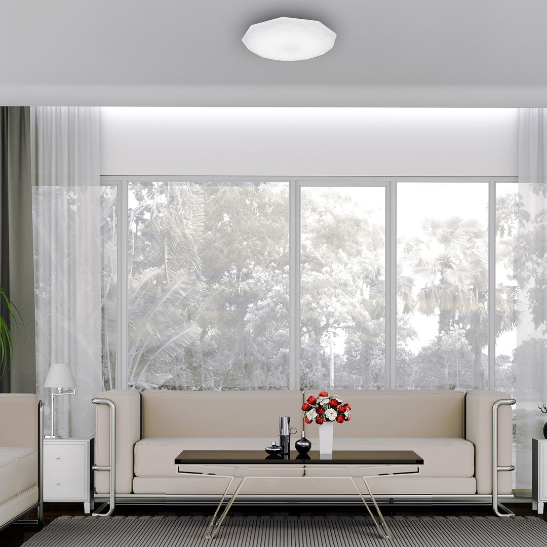 Hex Ceiling Lamp 36cm Great Value LED Light Source Included