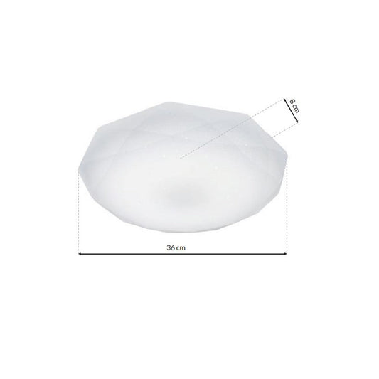Hex Ceiling Lamp 36cm Great Value LED Light Source Included