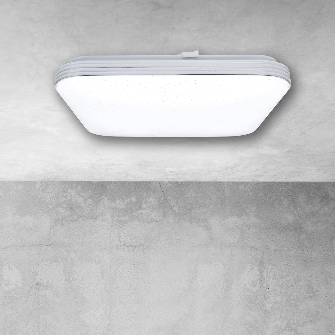 Palermo LED White Ceiling Lamp 33cm Remote Control