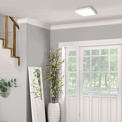Palermo LED White Ceiling Lamp 33cm Remote Control
