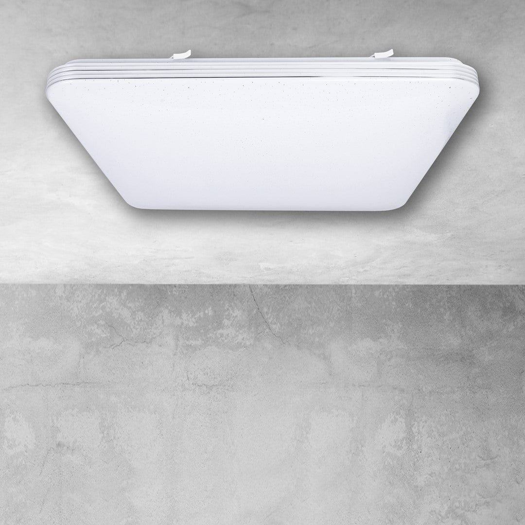 Palermo LED White Ceiling Lamp 53cm Remote Control
