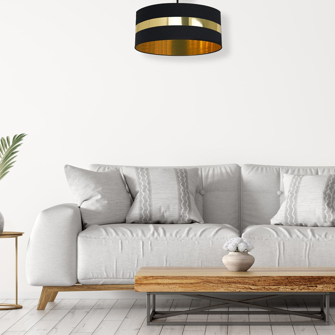 Palmira Hand Made Designer Ceiling Lamp Black And Gold